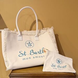 St. Barth Mon Amour Tote and Pouch Set
